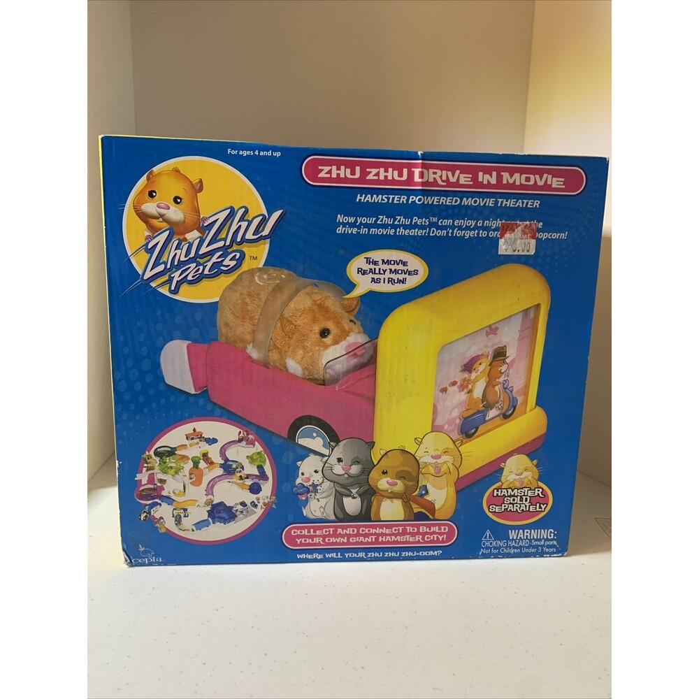 Zhu Zhu Pets Drive In Movie Theater Collect Connect 2010 Cepia Toy Hamster City